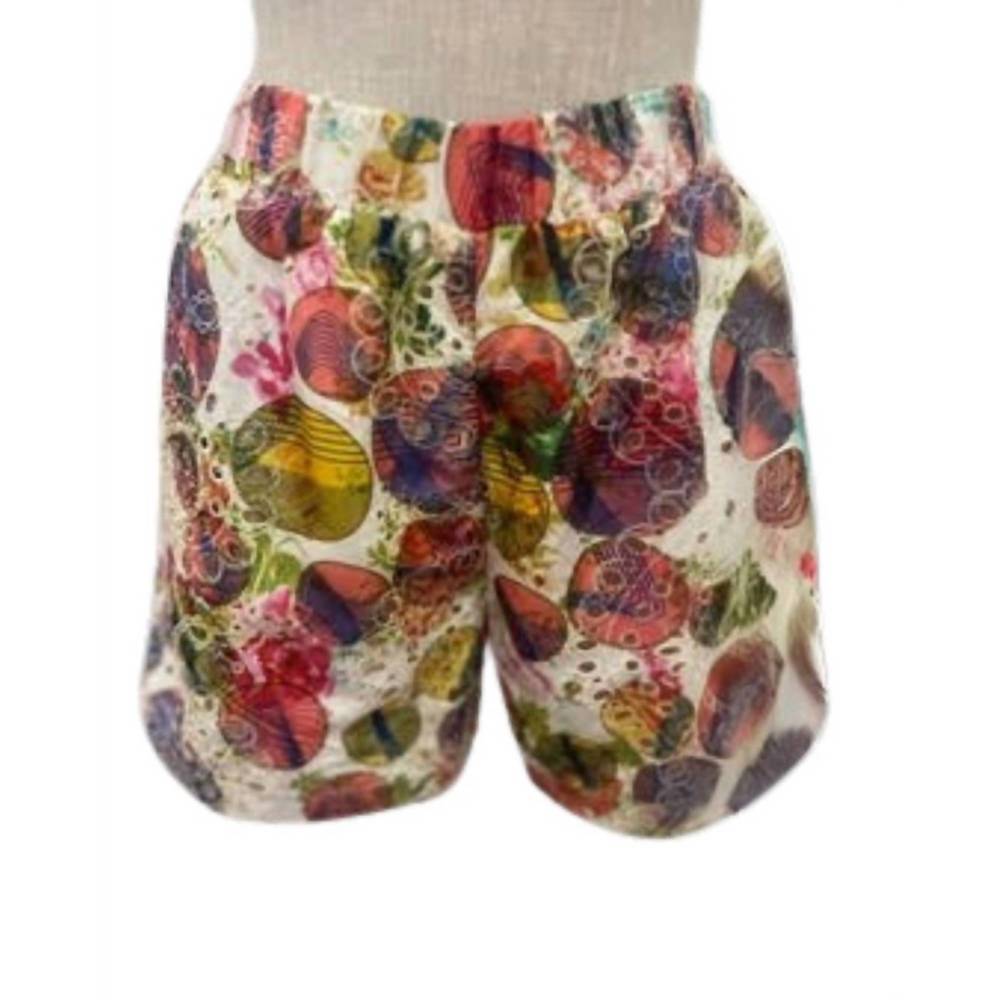 NEW ISLE BY MELIS KOZAN women's lea shorts in bugatty